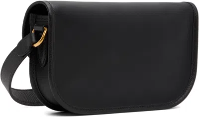Valentino Garavani Antibes Leather Crossbody Bag Adjustable Strap In Black