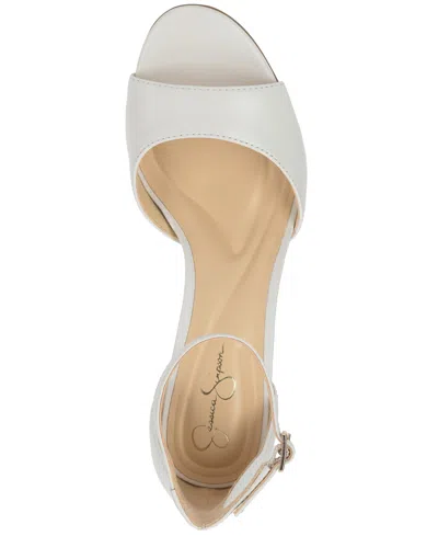 Jessica Simpson Luxcilla Block Heel Sandal In White