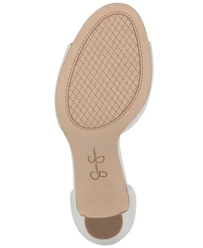 Jessica Simpson Luxcilla Block Heel Sandal In White