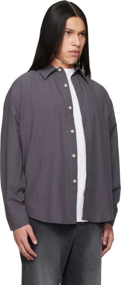 Mfpen Executive Check-pattern Shirt In Gray