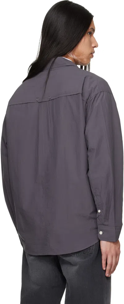 Mfpen Executive Check-pattern Shirt In Gray