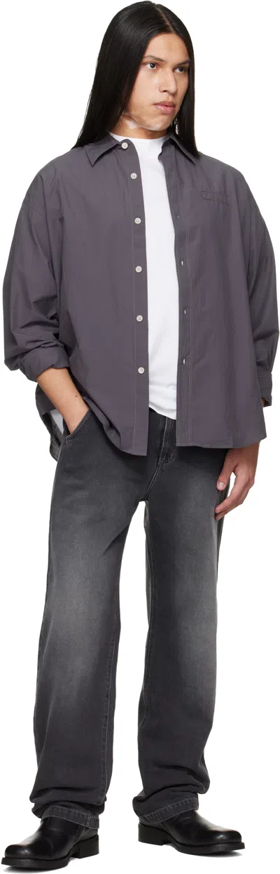 Mfpen Executive Check-pattern Shirt In Gray