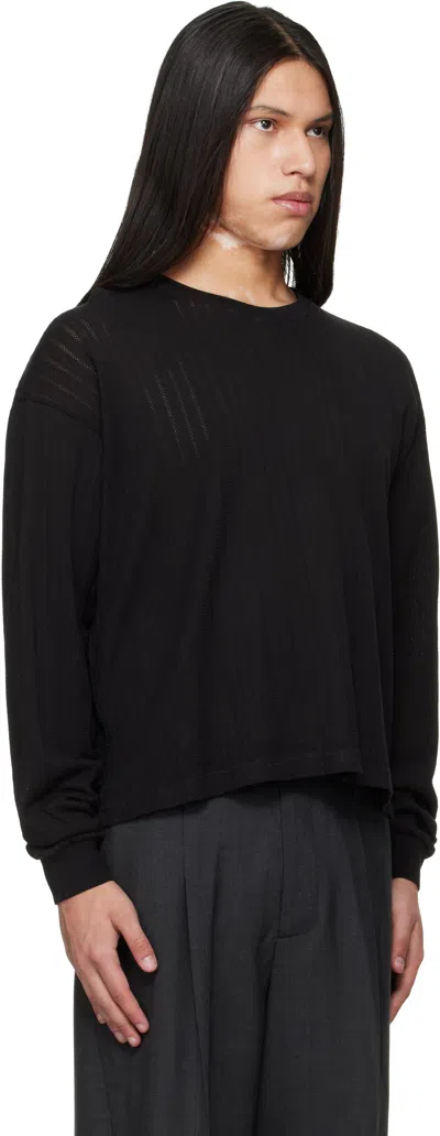 Mfpen Black Relaxed Ls T-shirt In Black
