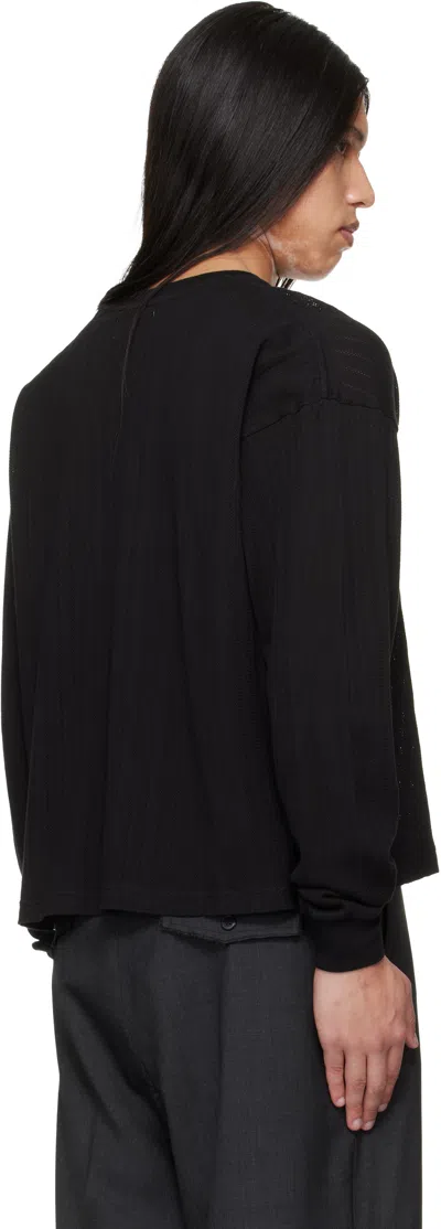 Mfpen Black Relaxed Ls T-shirt In Black