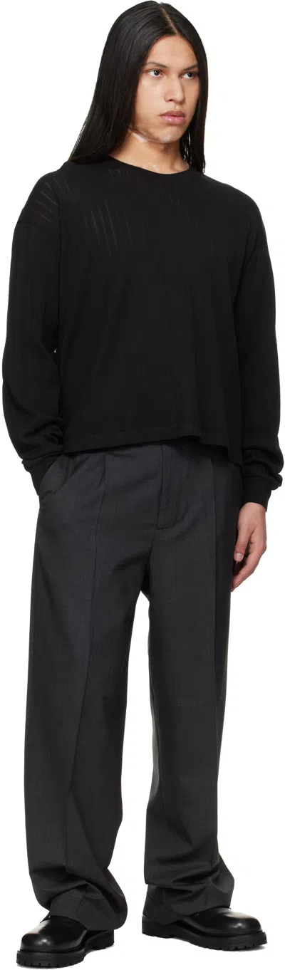 Mfpen Black Relaxed Ls T-shirt In Black