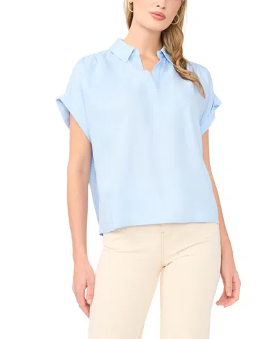 1.state Collared Top In Blue