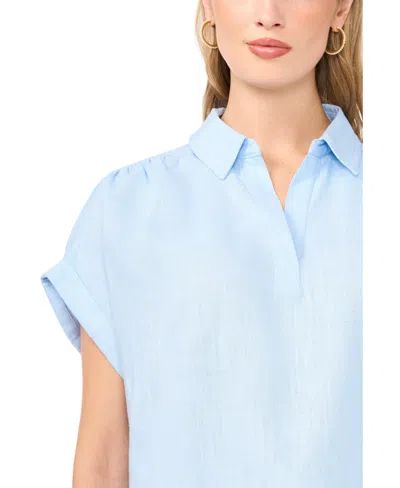 1.state Collared Top In Blue