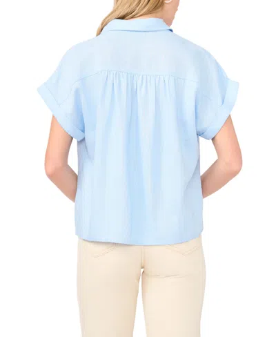 1.state Collared Top In Blue