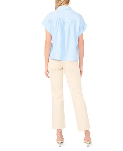 1.state Collared Top In Blue