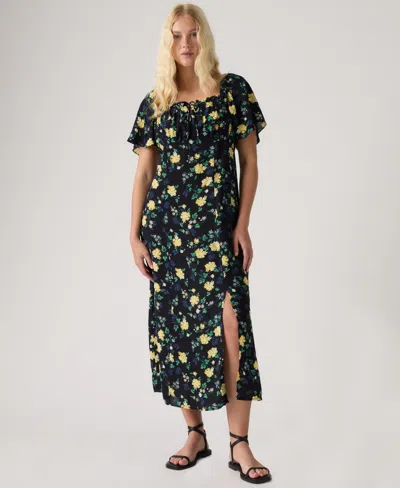 Levi's Amara Column Midi Dress In Black