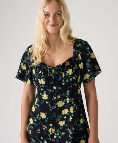 Levi's Amara Column Midi Dress In Black