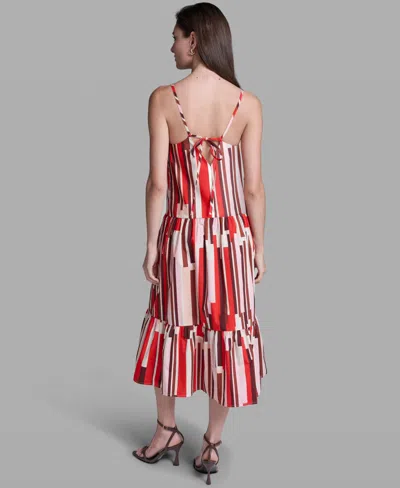 Bcbg Stripe Cotton Maxi Dress In Multi