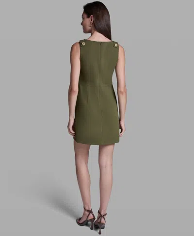 Bcbg Iconic Stretch Asymmetric Minidress In Green