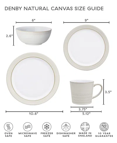 Denby Natural Canvas 4 Piece Place Setting In Multi