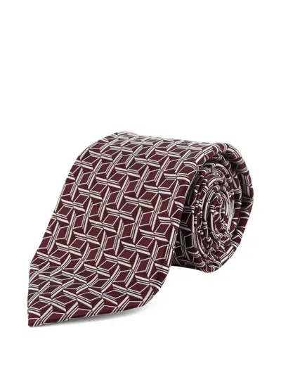 Kiton Geometric-pattern Tie In Multi