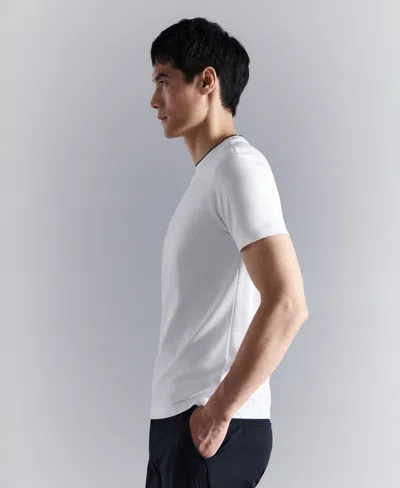 Mango Slim Fit Comfort Stretch T-shirt In White