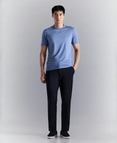 Mango Slim Fit Comfort Stretch T-shirt In Blue