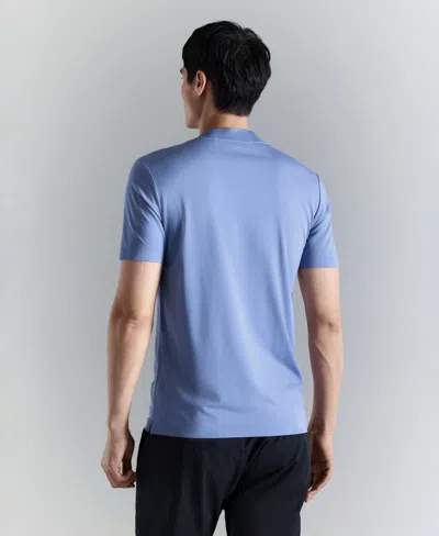 Mango Slim Fit Comfort Stretch T-shirt In Blue