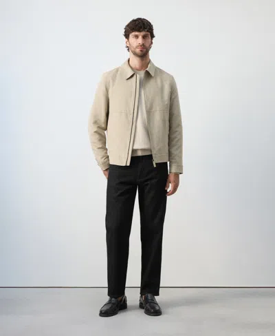 Mango Men's Suede Effect Jacket In Neutral