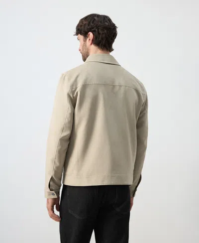 Mango Men's Suede Effect Jacket In Neutral