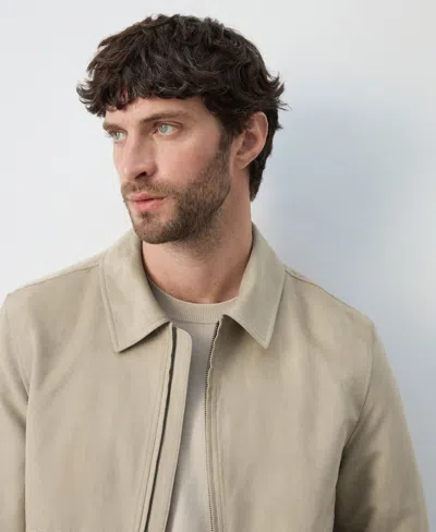 Mango Men's Suede Effect Jacket In Neutral