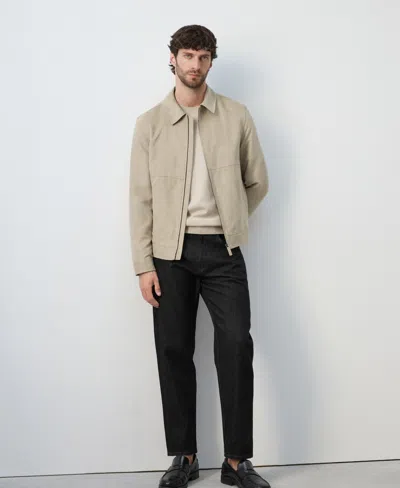 Mango Men's Suede Effect Jacket In Neutral