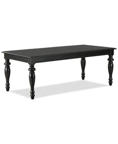 Macy's Daria Rectangular Dining Table, Created For  In Black