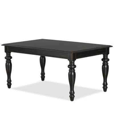 Macy's Daria Rectangular Dining Table, Created For  In Black