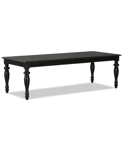 Macy's Daria Rectangular Dining Table, Created For  In Black