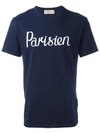 MAISON KITSUNÉ MAISON KITSUNÉ 'PARISIEN' T-SHIRT - BLUE,FW17M703NA11848027