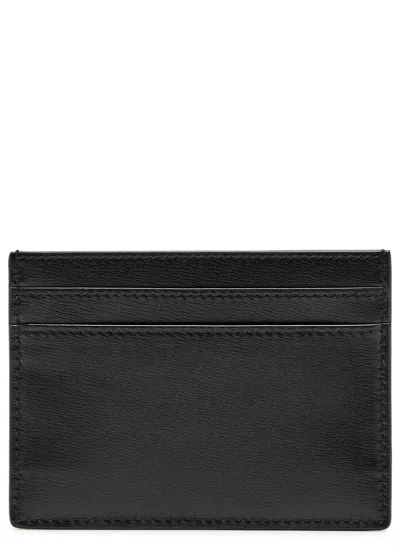 Saint Laurent Tiny Cassandre Leather Card Holder In Pattern