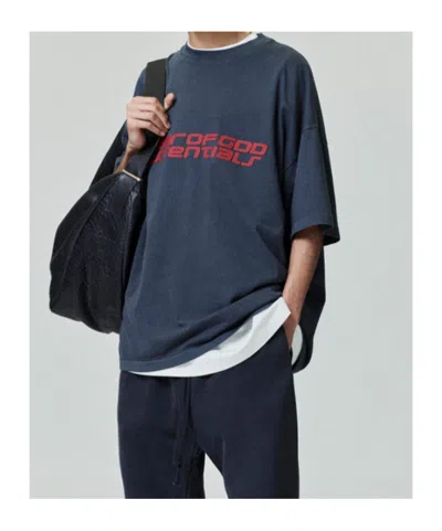 Essentials 90s Logo-print T-shirt In Gray