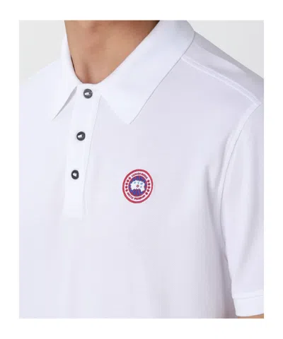 Canada Goose Men Beckley Polo Shirt In Structured Cotton In Yellow