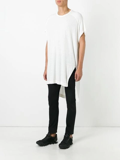 Shop Lost & Found Ria Dunn Longline T-shirt - White