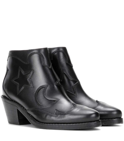 Shop Mcq By Alexander Mcqueen Solstice Leather Ankle Boots In Llack