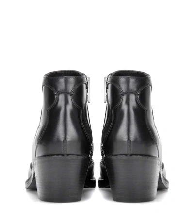 Shop Mcq By Alexander Mcqueen Solstice Leather Ankle Boots In Llack