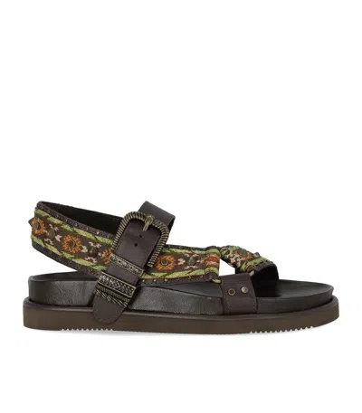 Ash Flat Sandals With Buckle Closure In Multi