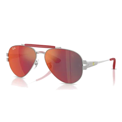 Ray Ban Rb3762 M Sunglasses In Silver | ModeSens