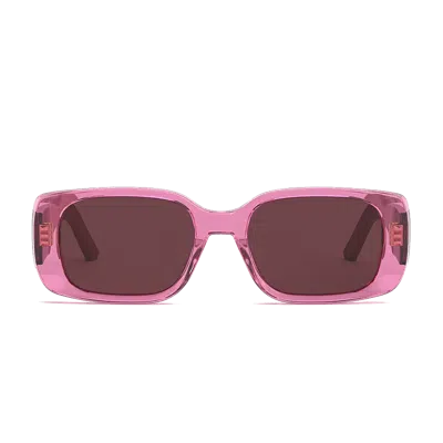 Dior Wil 53mm Rectangular Sunglasses In Pink