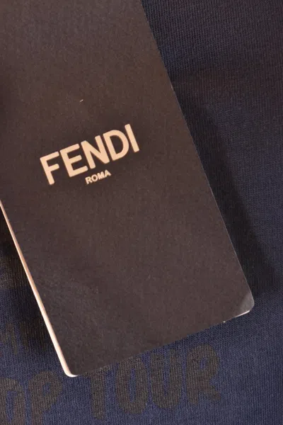 Fendi Tshirt Short Sleeves In Blue