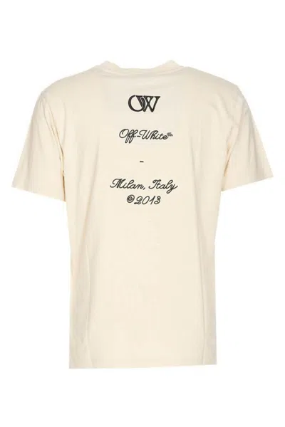 Off-white Off White Crew Neck T Shirt With 23 Logo In Neutral