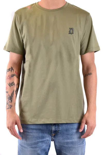 Dondup Crew Neck T-shirt In Green