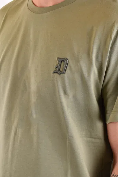 Dondup Crew Neck T-shirt In Green