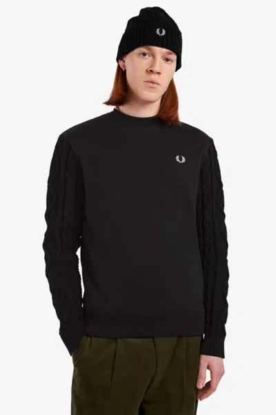 Fred Perry Sweatshirt Black In Black