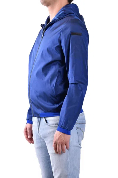 Rrd Fitted Blue Zip-up Sweatshirt In Blue