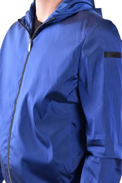 Rrd Fitted Blue Zip-up Sweatshirt In Blue
