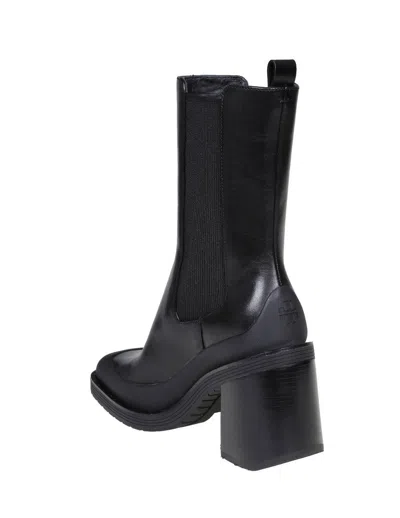 Tory Burch Leather Ankle Boots In Black