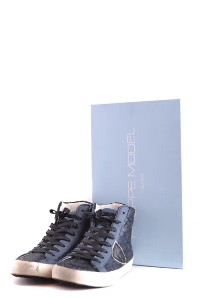 Philippe Model High Top Sneakers Blue In Blue