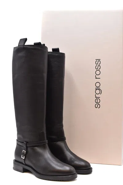Sergio Rossi Boots Black In Black