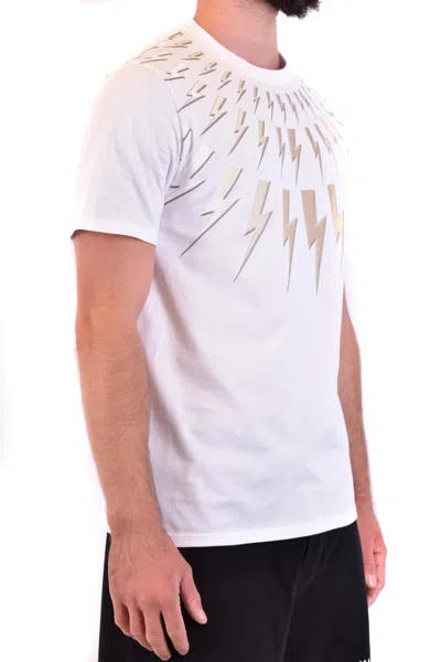 Neil Barrett Pattern Printed T-shirt In White